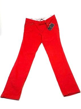 Powder Room "Jessica" Skinny Denim Capri - Vibrant Red - NWT Size 5